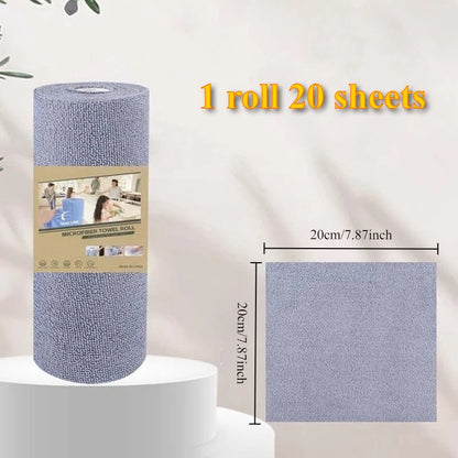 PureVa Reusable Microfiber Cleaning Roll