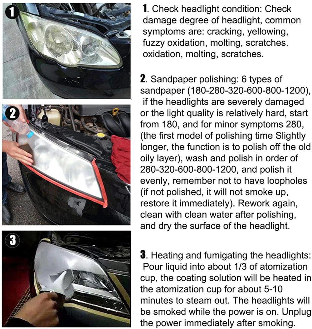 PureVa Headlight Liquid Polish Kit